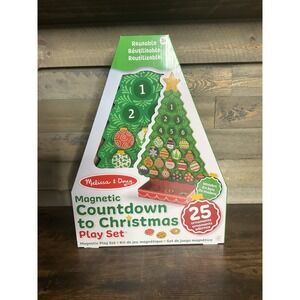 Melissa & Doug Countdown To Christmas Wooden Magnetic Reusable Ornaments